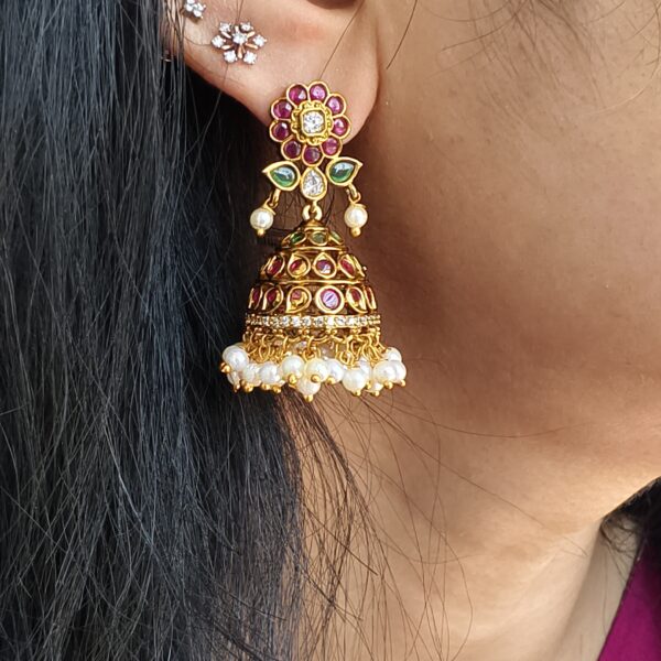 fj2091 pota stone jhumkas pushback