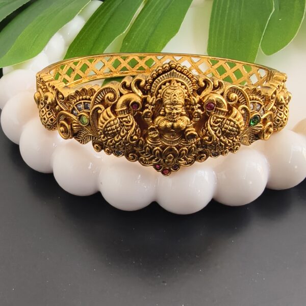 fj2371 nakshi polish gold replica openable kada size 2.6-2.10