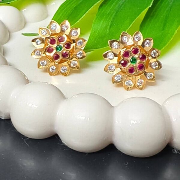 fj2537 pure Panchaloham multistone studs