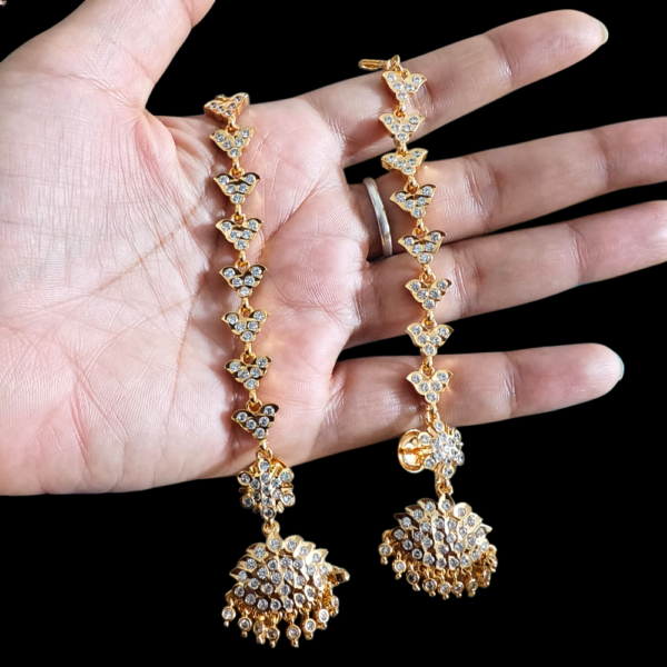 fj2710 pure panchaloham matti with earrings with screwback earrings